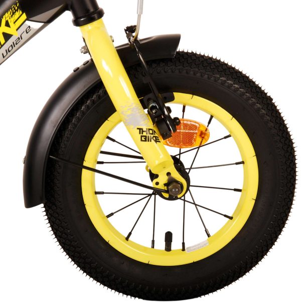 Volare Thombike Kinderfiets – Jongens – 12 inch – Zwart Geel