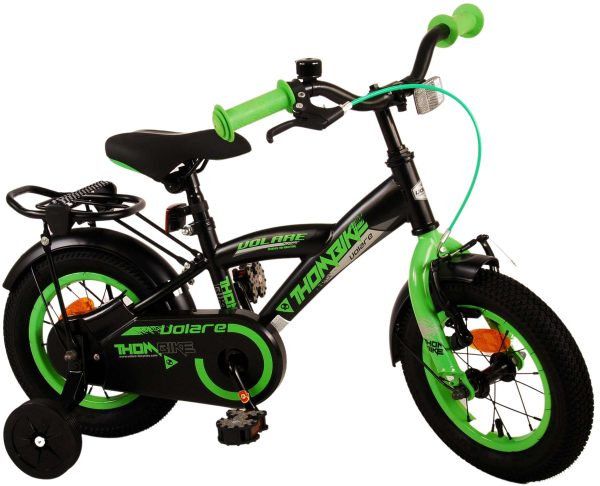 Volare Thombike Kinderfiets – Jongens – 12 inch – Zwart Groen