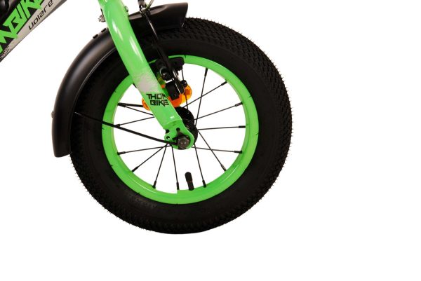 Volare Thombike Kinderfiets – Jongens – 12 inch – Zwart Groen