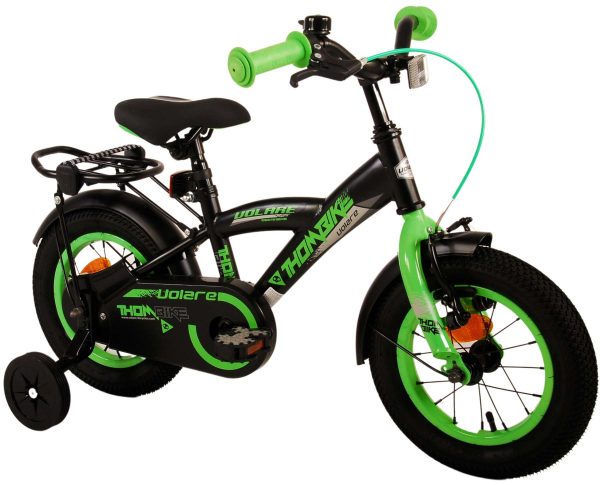 Volare Thombike Kinderfiets – Jongens – 12 inch – Zwart Groen