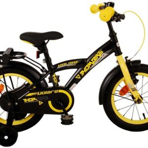 Volare Thombike Kinderfiets – Jongens – 14 inch – Zwart Geel