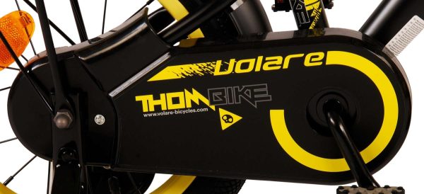 Volare Thombike Kinderfiets – Jongens – 14 inch – Zwart Geel