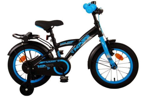 Volare Thombike Kinderfiets – Jongens – 14 inch – Zwart Blauw