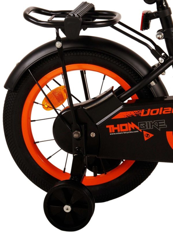 Volare Thombike Kinderfiets – Jongens – 14 inch – Zwart Oranje