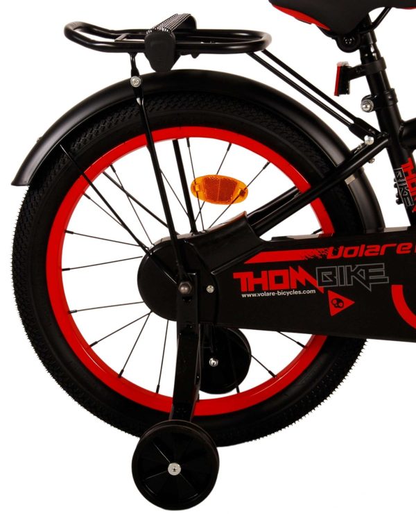 Volare Thombike Kinderfiets – Jongens – 18 inch – Zwart Rood