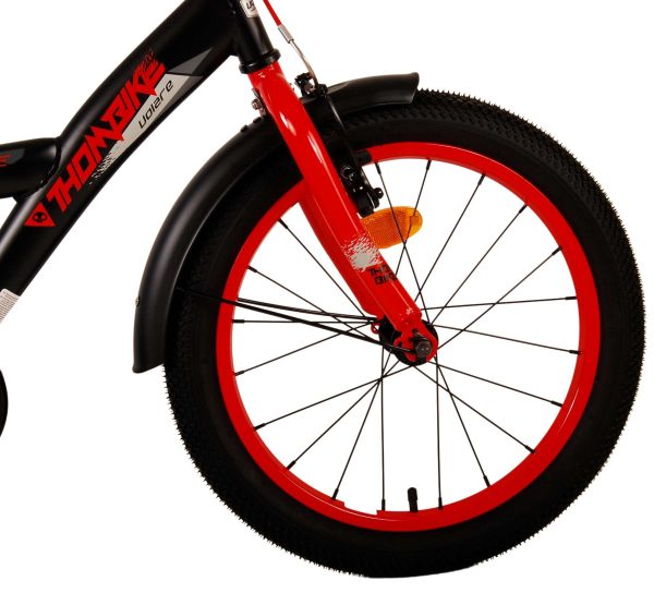 Volare Thombike Kinderfiets – Jongens – 18 inch – Zwart Rood