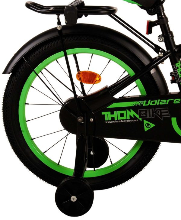 Volare Thombike Kinderfiets – Jongens – 18 inch – Zwart Groen