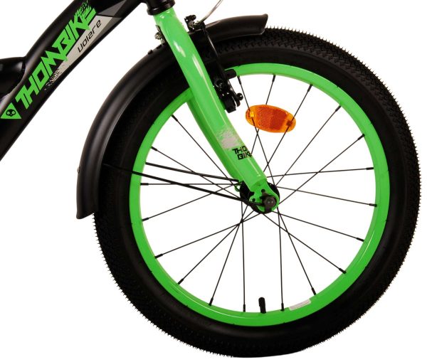 Volare Thombike Kinderfiets – Jongens – 18 inch – Zwart Groen