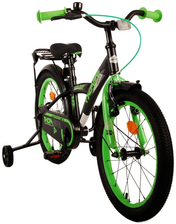 Volare Thombike Kinderfiets – Jongens – 18 inch – Zwart Groen