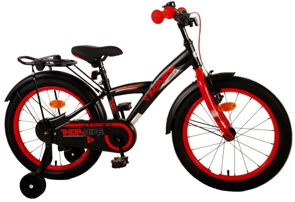 Volare Thombike Kinderfiets – Jongens – 18 inch – Zwart Rood