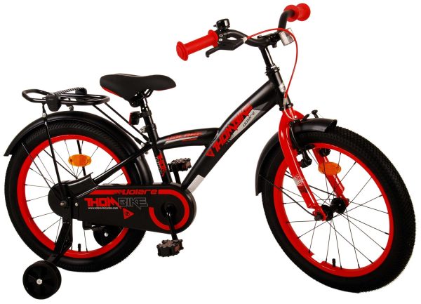 Volare Thombike Kinderfiets – Jongens – 18 inch – Zwart Rood
