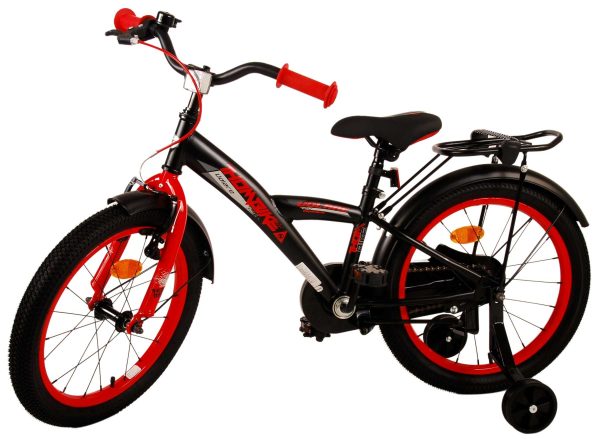 Volare Thombike Kinderfiets – Jongens – 18 inch – Zwart Rood