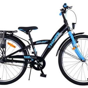 Volare Thombike Kinderfiets – Jongens – 24 inch – Zwart Blauw – 3 versnellingen