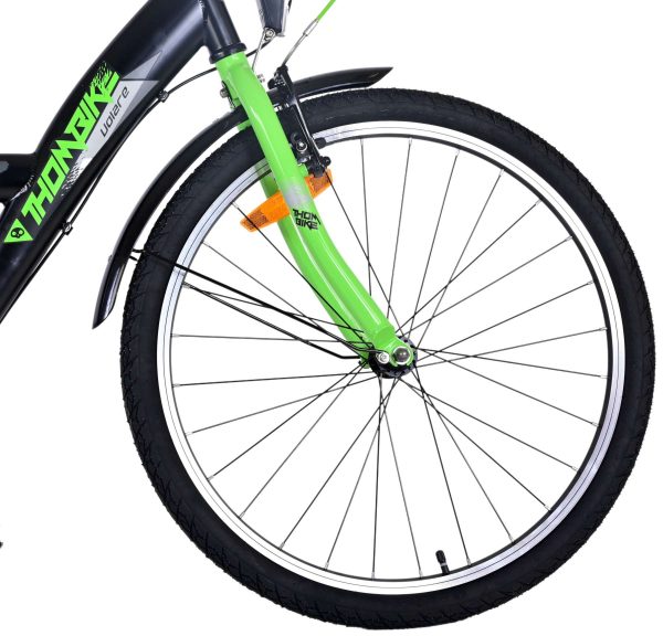 Volare Thombike Kinderfiets – Jongens – 24 inch – Groen Zwart – 3 versnellingen