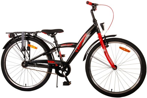 Volare Thombike Kinderfiets – Jongens – 24 inch – Zwart Rood