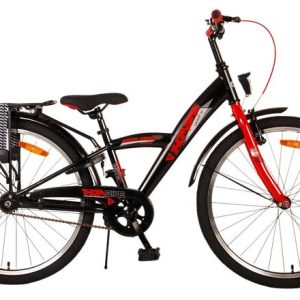 Volare Thombike Kinderfiets – Jongens – 24 inch – Zwart Rood
