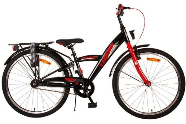 Volare Thombike Kinderfiets – Jongens – 24 inch – Zwart Rood