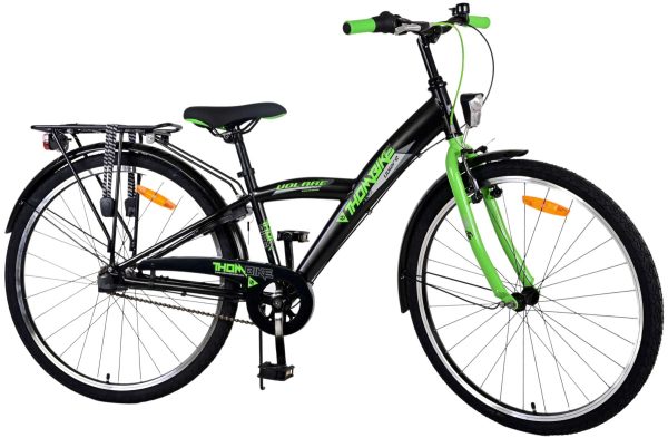 Volare Thombike Kinderfiets – Jongens – 26 inch – Zwart Groen – 3 versnellingen
