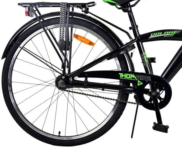 Volare Thombike Kinderfiets – Jongens – 26 inch – Zwart Groen – 3 versnellingen
