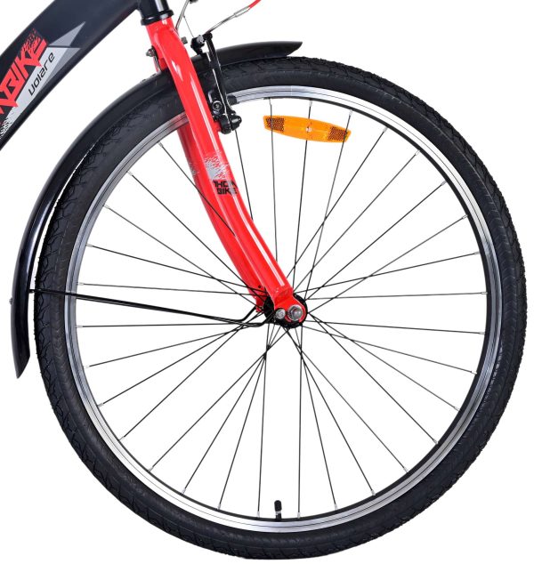 Volare Thombike Kinderfiets – Jongens – 26 inch – Zwart Rood