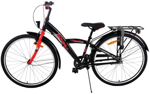 Volare Thombike Kinderfiets – Jongens – 26 inch – Zwart Rood – 3 versnellingen