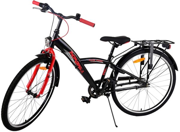 Volare Thombike Kinderfiets – Jongens – 26 inch – Zwart Rood – 3 versnellingen