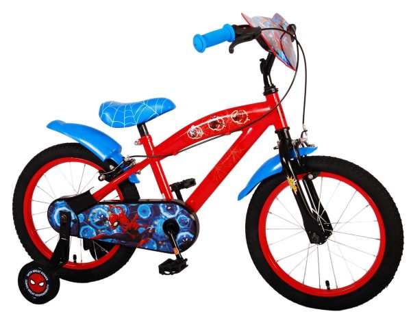 Ultimate Spider-Man Kinderfiets – Jongens – 16 inch – Blauw/Rood – Twee handremmen
