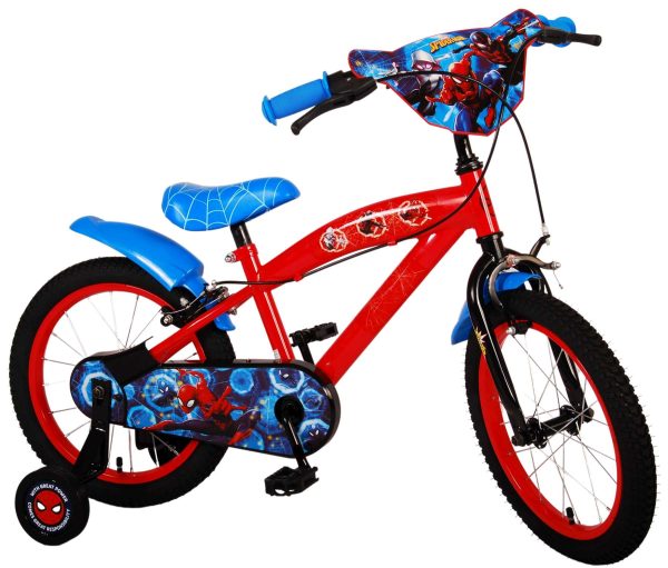 Ultimate Spider-Man Kinderfiets – Jongens – 16 inch – Blauw/Rood – Twee handremmen