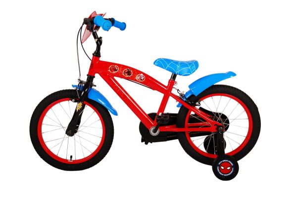 Ultimate Spider-Man Kinderfiets – Jongens – 16 inch – Blauw/Rood – Twee handremmen