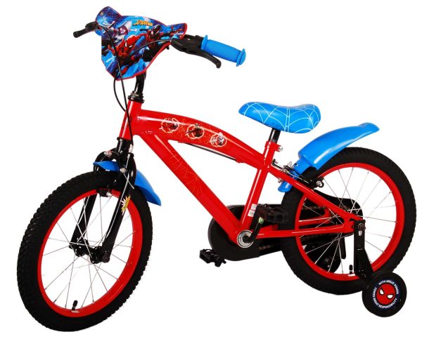 Ultimate Spider-Man Kinderfiets – Jongens – 16 inch – Blauw/Rood – Twee handremmen