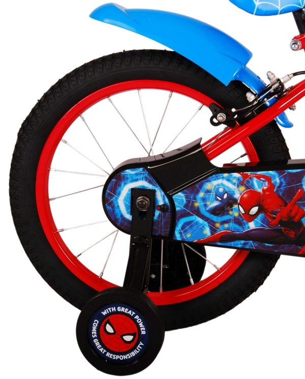 Ultimate Spider-Man Kinderfiets – Jongens – 16 inch – Blauw/Rood – Twee handremmen