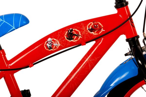 Ultimate Spider-Man Kinderfiets – Jongens – 16 inch – Blauw/Rood – Twee handremmen