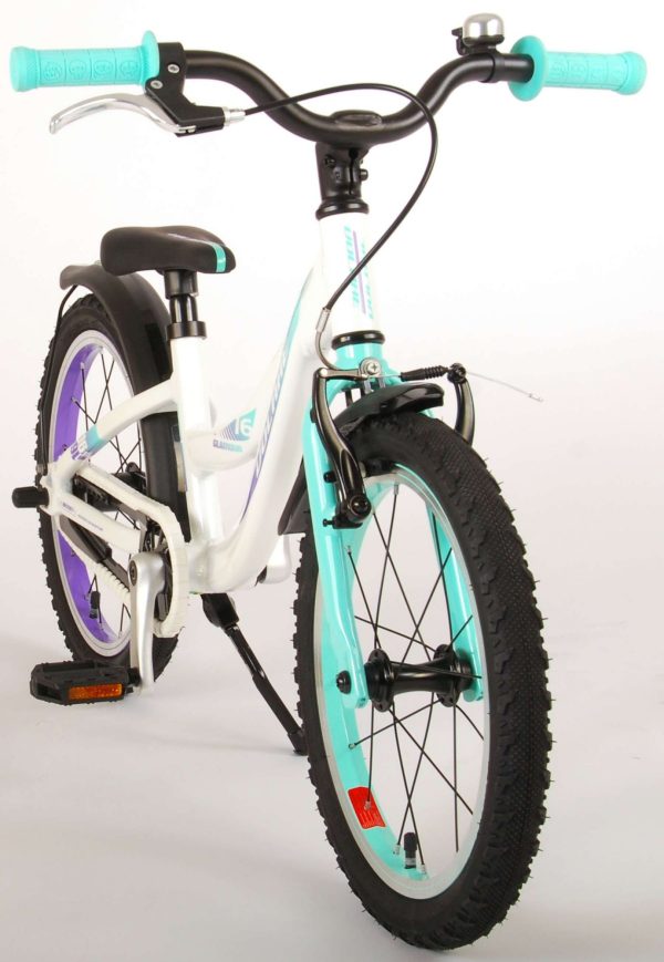 Volare Glamour Kinderfiets – Meisjes – 16 inch – Wit/Mint Groen – Prime Collection