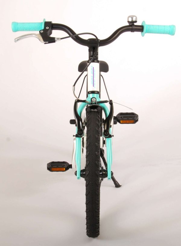Volare Glamour Kinderfiets – Meisjes – 16 inch – Wit/Mint Groen – Prime Collection