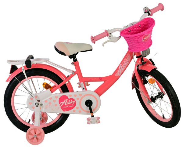 Volare Ashley Kinderfiets – Meisjes – 16 inch – Roze/Rood