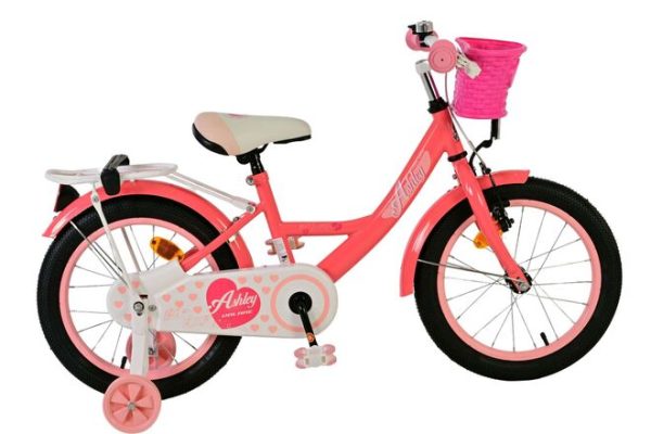 Volare Ashley Kinderfiets – Meisjes – 16 inch – Roze/Rood