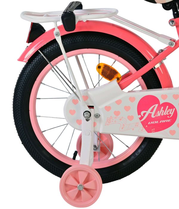 Volare Ashley Kinderfiets – Meisjes – 16 inch – Roze/Rood