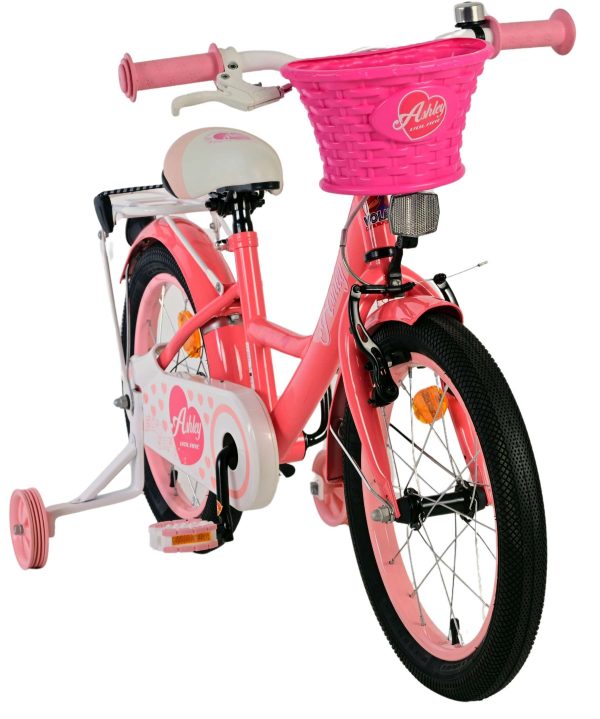 Volare Ashley Kinderfiets – Meisjes – 16 inch – Roze/Rood