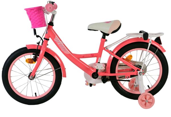 Volare Ashley Kinderfiets – Meisjes – 16 inch – Roze/Rood