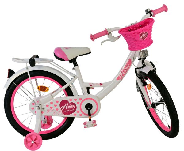 Volare Ashley Kinderfiets – Meisjes – 18 inch – Wit