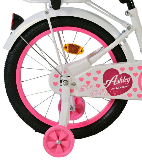 Volare Ashley Kinderfiets – Meisjes – 18 inch – Wit