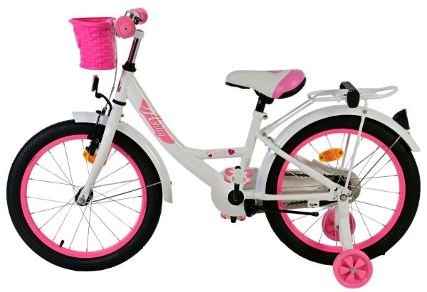 Volare Ashley Kinderfiets – Meisjes – 18 inch – Wit