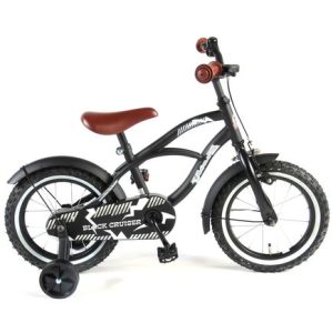 Volare Black Cruiser Kinderfiets – Jongens – 14 inch – Zwart – 95% afgemonteerd