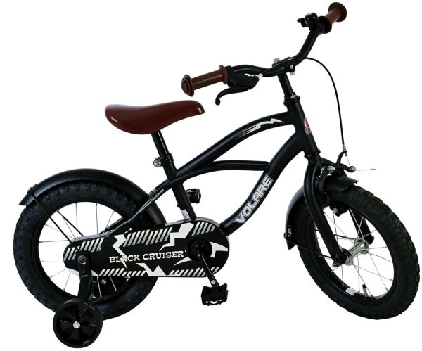 Volare Black Cruiser Kinderfiets – Jongens – 14 inch – Zwart – 95% afgemonteerd