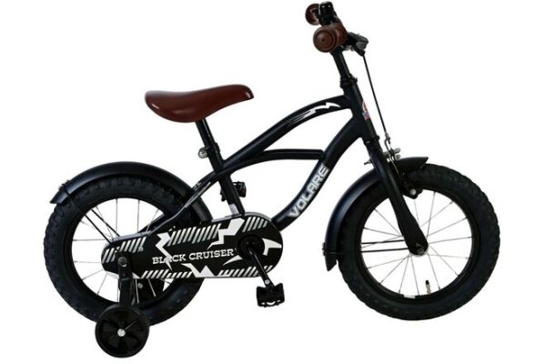 Volare Black Cruiser Kinderfiets – Jongens – 14 inch – Zwart – 95% afgemonteerd
