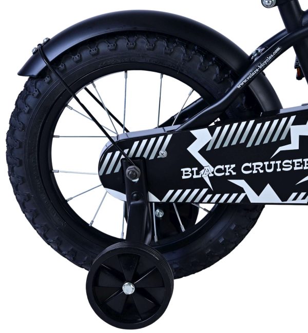 Volare Black Cruiser Kinderfiets – Jongens – 14 inch – Zwart – 95% afgemonteerd