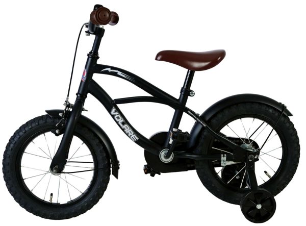 Volare Black Cruiser Kinderfiets – Jongens – 14 inch – Zwart – 95% afgemonteerd