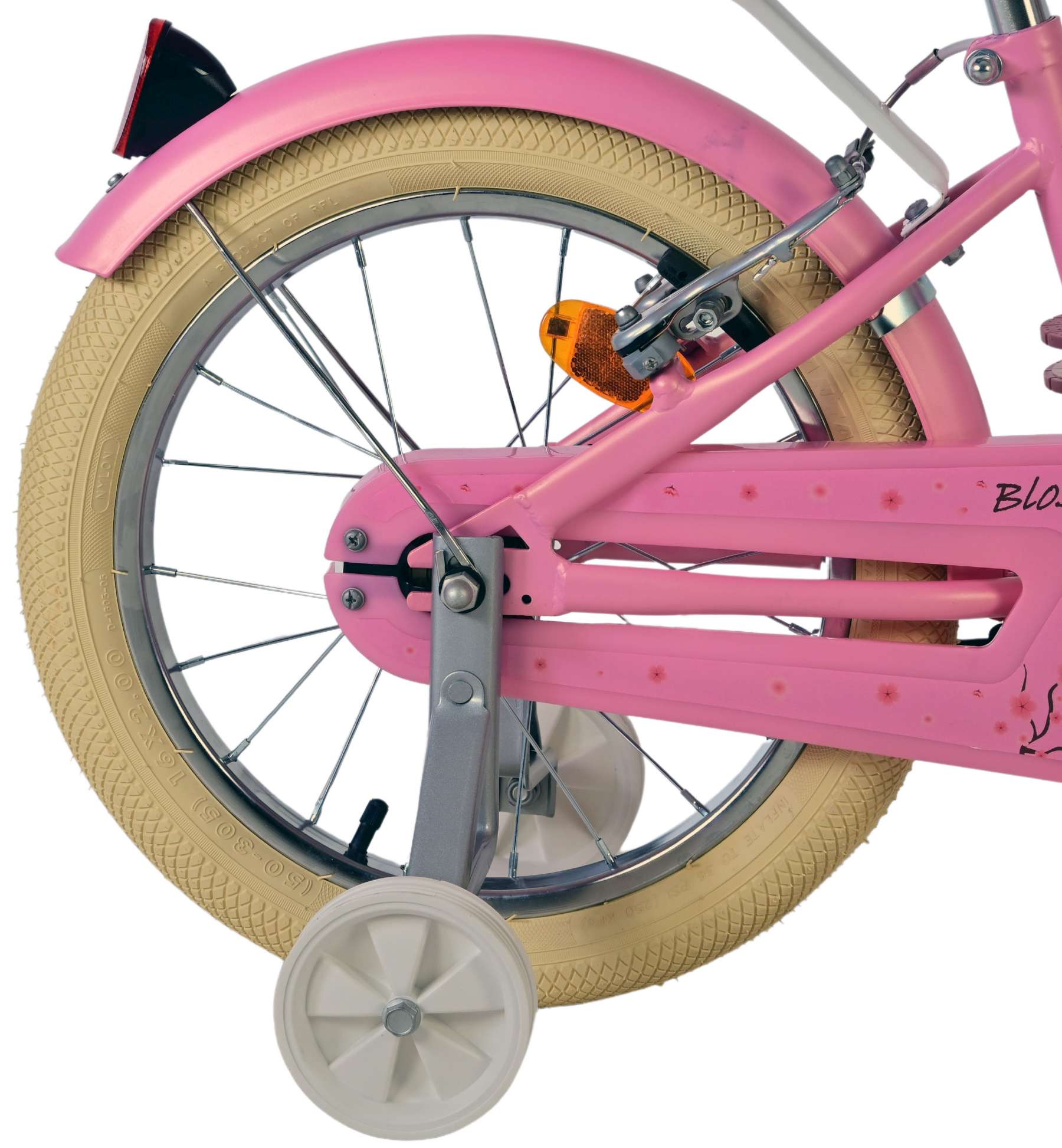 Volare Blossom Kinderfiets – Meisjes – 16 inch – Roze – Twee Handremmen