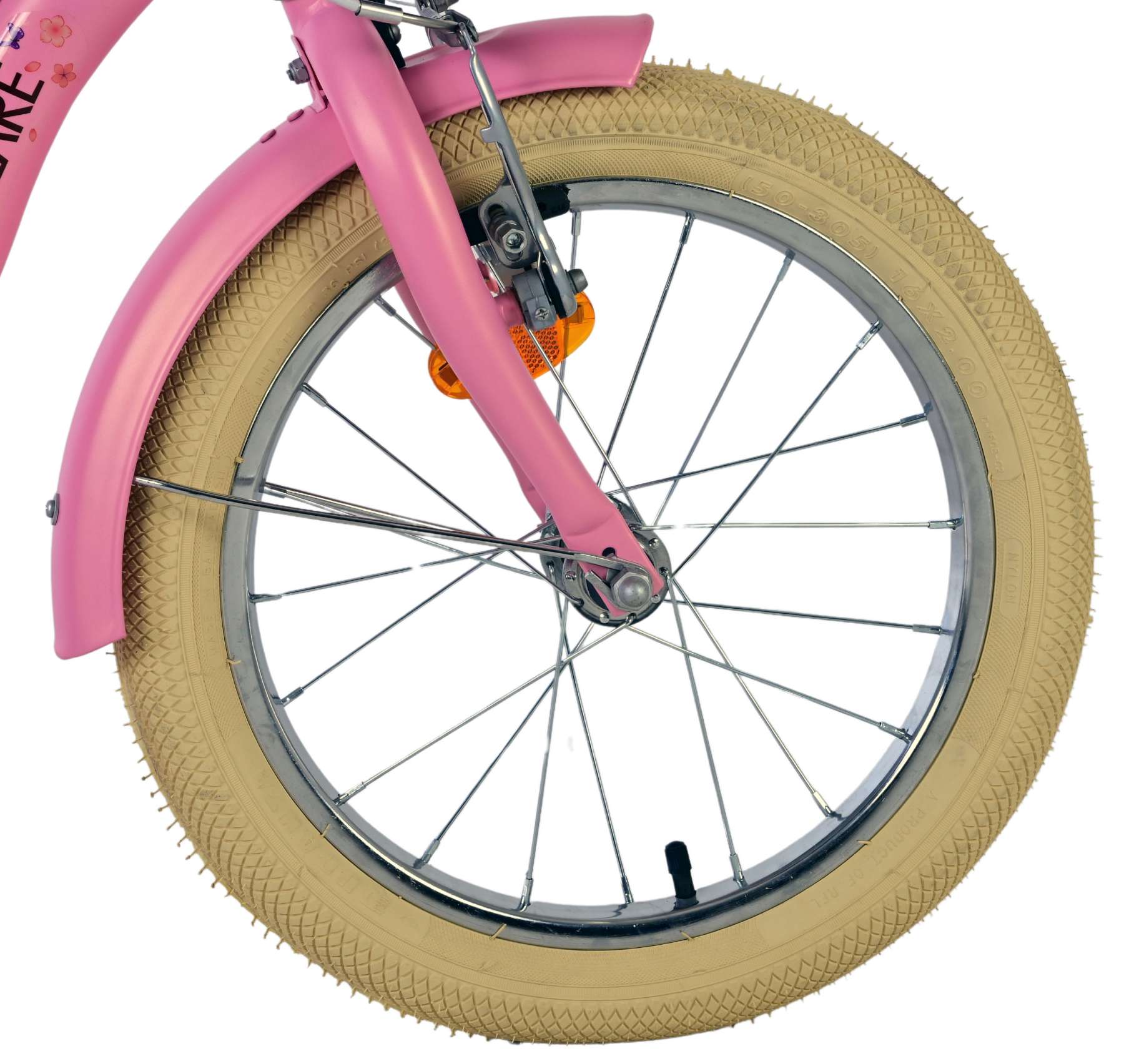 Volare Blossom Kinderfiets – Meisjes – 16 inch – Roze – Twee Handremmen