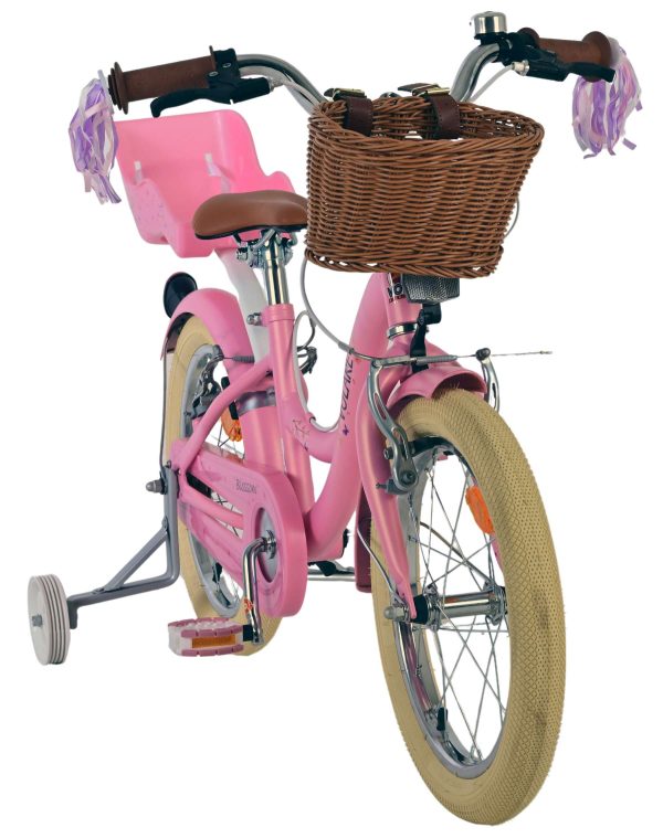 Volare Blossom Kinderfiets – Meisjes – 16 inch – Roze – Twee Handremmen